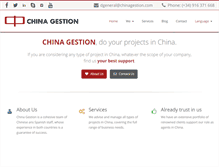 Tablet Screenshot of chinagestion.com